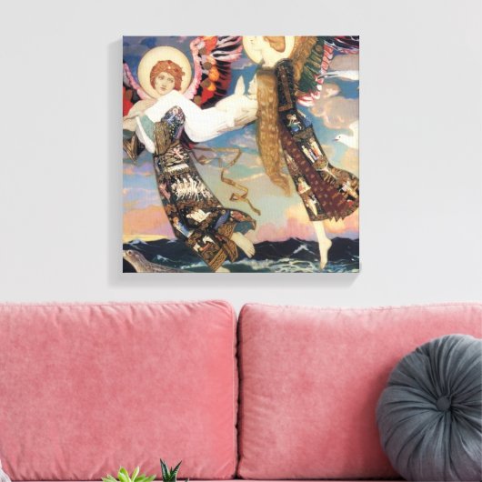 “Sint Bride” engel kunst door John Duncan Canvas Afdruk (Insitu (Woonkamer))
