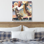 “Sint Bride” engel kunst door John Duncan Canvas Afdruk (Insitu (Slaapkamer))