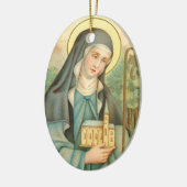 Sint-Brigid van Ierland (M 014) Keramisch Ornament (Links)