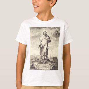 Sint Bruno van Keulen Antieke Gravure Stijl Kunst T-shirt