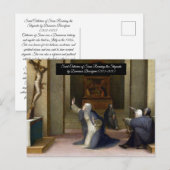 Sint-Catharina ontvangt de Stigmata Briefkaart (Voorkant / Achterkant)