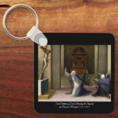 Sint-Catharina ontvangt de Stigmata Sleutelhanger (Voorkant)