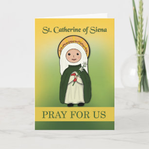 Sint-Catharina van Siena Feestdag Katholieke Heili Kaart