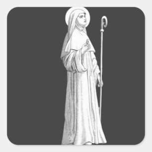 Sint Catharina van Siena Maagd Vierkante Sticker