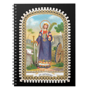Sint-Catherine van Alexandrië in de Egyptische Dre Notitieboek