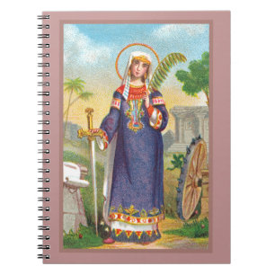 Sint-Catherine van Alexandrië in de Egyptische Dre Notitieboek