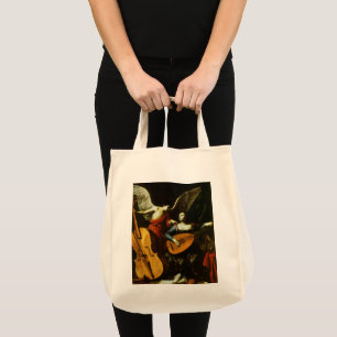 Sint Cecilia en de engel van Carlo Saraceni Tote Bag