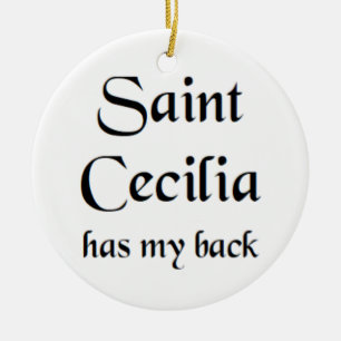 sint cecilia koffiemok keramisch ornament