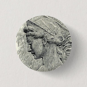 Sint Cecilia maagd en martelares Ronde Button 3,2 Cm