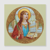Sint-Cecilia van Rome (BK 003) Magnetisch Wenskaar (Voorkant)
