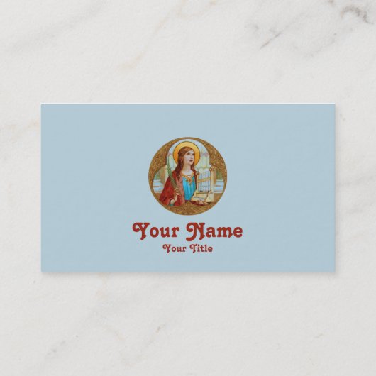 Sint-Cecilia van Rome (BK 003) Visitekaartje (Achterkant)