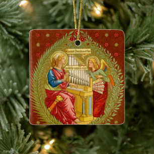 Sint-Cecilia van Rome (SNV 36) Square Keramisch Ornament