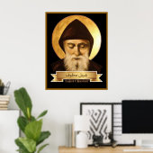Sint Charbel (Sharbel) Makhlouf Maronitische Poste Poster (Thuiskantoor)