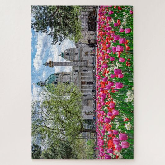 Sint-Charles-kerk in het voorjaar in Wenen, Oosten Legpuzzel (Verticaal)
