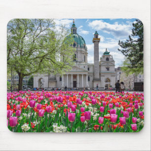Sint-Charles-kerk in het voorjaar in Wenen, Oosten Muismat