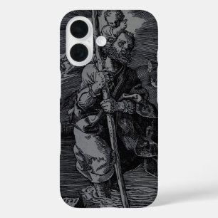 Sint Christoffel vereerd door christenen iPhone 16 Hoesje