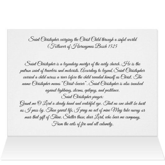 Sint Christopher beschermheilige van Reizigers (Binnen Horizontaal (Boven))