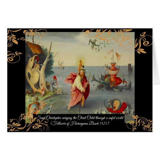 Sint Christopher beschermheilige van Reizigers (Voorkant Horizontaal)