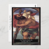 Sint Christopher met de Baby Christ Briefkaart (Voorkant / Achterkant)