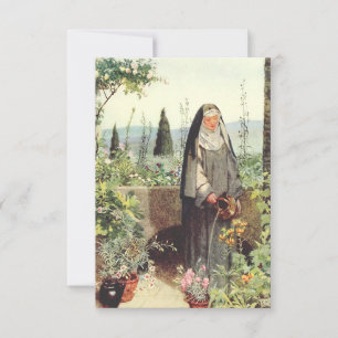 Sint Clara van Assisi Spiegel van Eeuwigheid Heili Bedankkaart