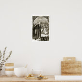 Sint-Columba die door de Druïden wordt gechanteerd Poster (Keuken)