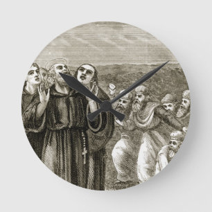 Sint-Columba die door de Druïden wordt gechanteerd Ronde Klok