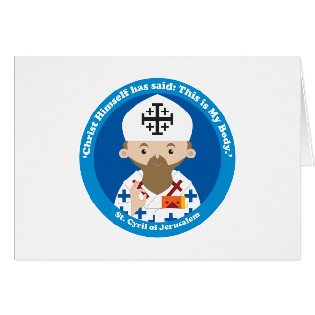 Sint-Cyril van Jeruzalem (Voorkant Horizontaal)