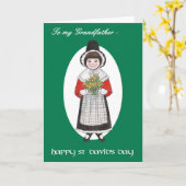 Sint David's Day, Welsh Costume, voor grootvader Kaart (Gele Bloem)