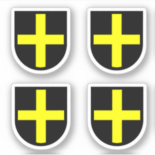 Sint David's Shield 4-up Contour Sticker