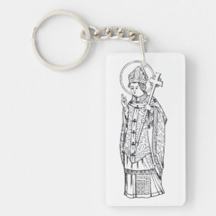 Sint Deiniol Abt en Bisschop Sleutelhanger
