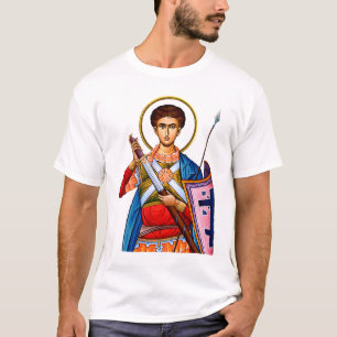 Sint Demetrius Orthodox icoon Mitrovdan T-shirt
