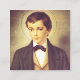 Sint Dominic Savio leerling van John Bosco Vierkante Visitekaartje