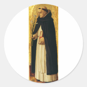 Sint-Dominicus door Carlo Crivelli Ronde Sticker
