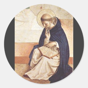 Sint-Dominicus door Fra Angelico Renaissance Kunst Ronde Sticker