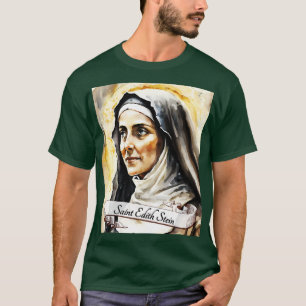 Sint Edith Stein Katholieke Kerk Heiligen Religieu T-shirt