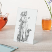 Sint Edmund de Martelaar Koning van de Oost-Angele Reclamebord Met Voetstuk (Insitu)