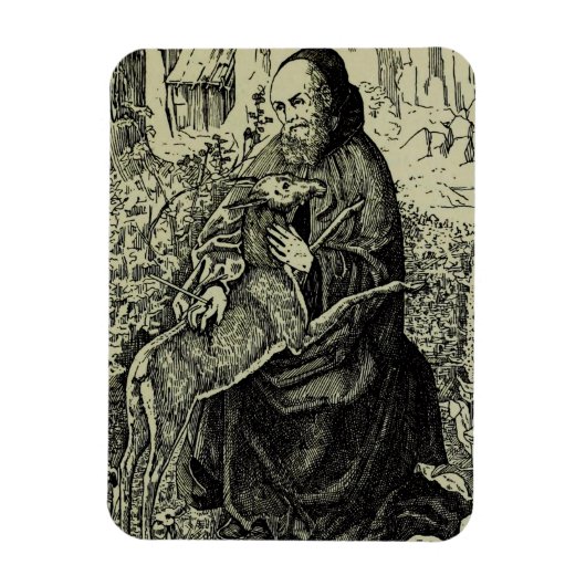 Sint-Egidius de Heremiet Magneet (Verticaal)