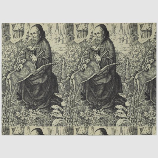 Sint-Egidius de Heremiet Tissuepapier (Voorkant)