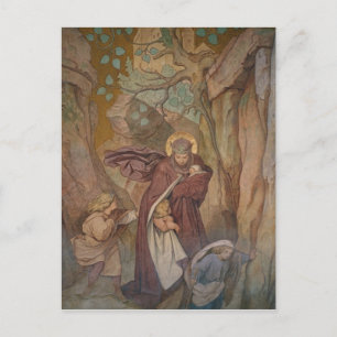 Sint-Elisabeth's vertrek uit Wartburg Castle Briefkaart