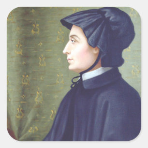 Sint Elizabeth Ann Seton Vierkante Sticker