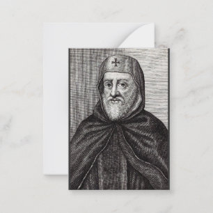 Sint Ephrem de Syrische Christelijke theoloog Notitiekaartje
