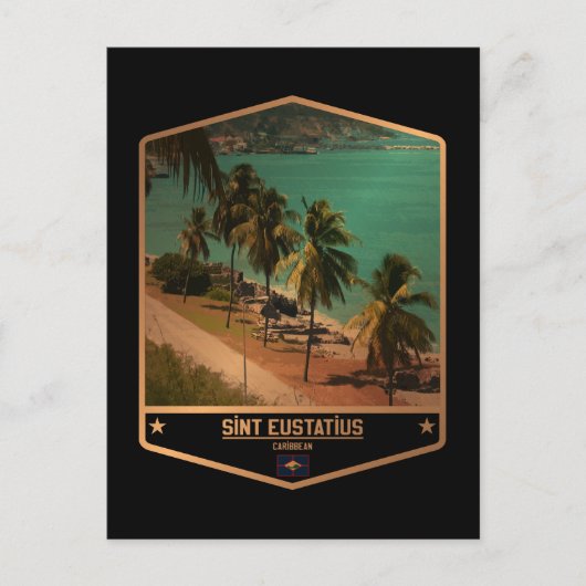 Sint Eustatius Briefkaart (Voorkant)