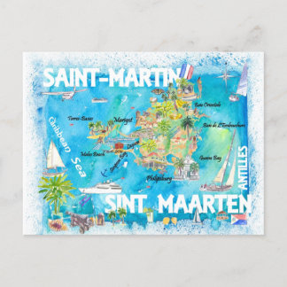 Sint Eustatius en Saba Nederlands Caribisch Eiland Briefkaart
