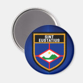 Sint Eustatius Flag Magneet (Voorkant / Achterkant)