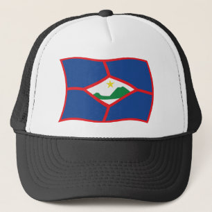 Sint Eustatius Vlag Hoed Trucker Pet