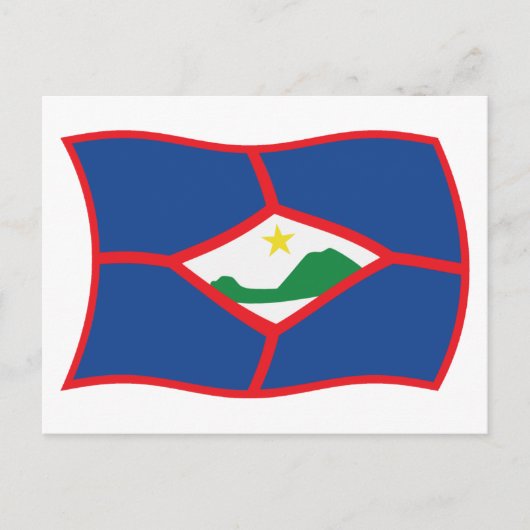 Sint Eustatius Vlag Postkaart (Voorkant)