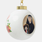 Sint-Faustina kerstversiering Keramische Bal Ornament (Links)
