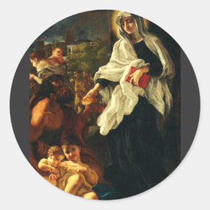 Sint Frances van Rome Ronde Sticker