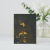 Sint-Francis die voor een Crucifix door Trevisani  Briefkaart (Staand voorkant)