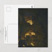 Sint-Francis die voor een Crucifix door Trevisani  Briefkaart (Voorkant / Achterkant)
